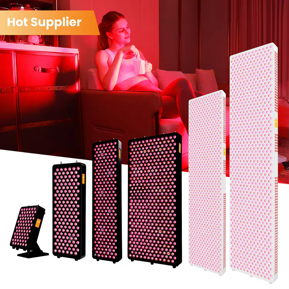 PRO100 72pcs LED dual Chips 8 Waves Desktop Led Red Light Therapy Machine Panel With Bluetooth & App Alarm Clock